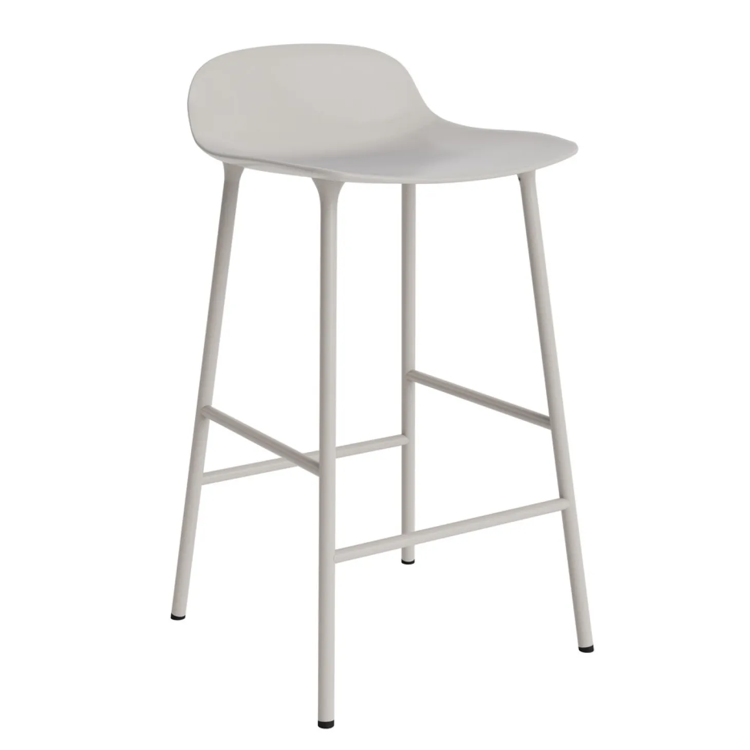 Normann Copenhagen - Form Barstool 65 cm - Lys grå/Stål