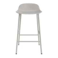 Normann Copenhagen - Form Barstool 65 cm - Lys grå/Stål
