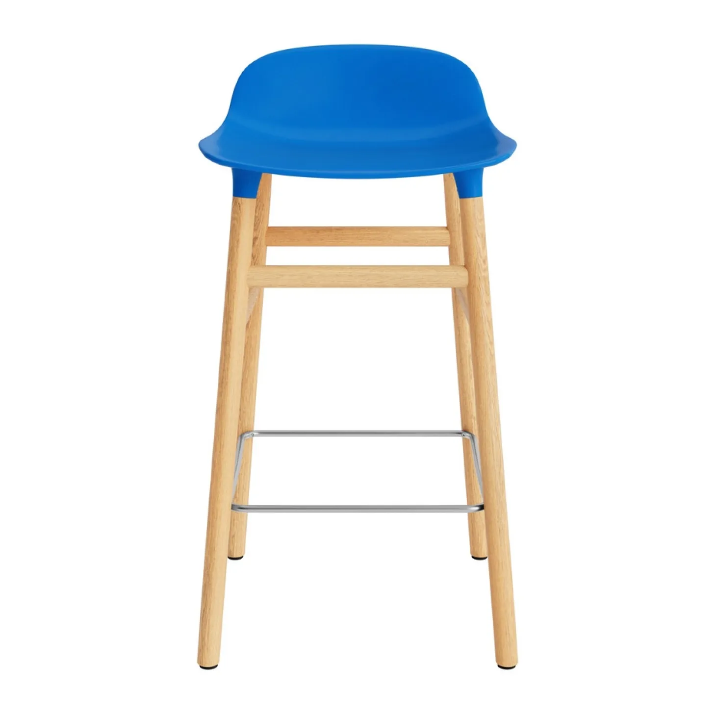 Normann Copenhagen - Form Barstool 65 cm - Blå/Eg