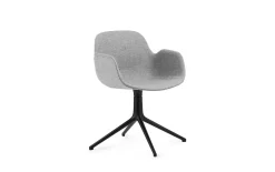 Normann Copenhagen - Form Armchair Swivel 4L Full Uph. Black Alu
