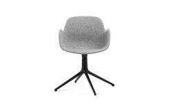 Normann Copenhagen - Form Armchair Swivel 4L Full Uph. Black Alu