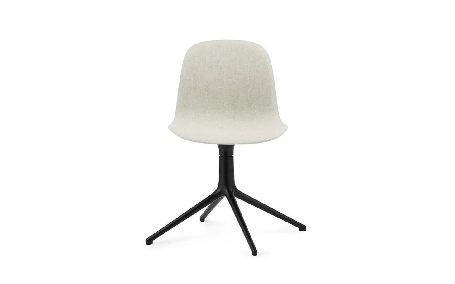 Normann Copenhagen - Form Chair Swivel 4L Full Uph. Black Alu