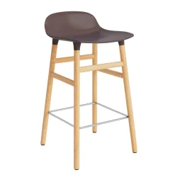 Normann Copenhagen - Form Barstool 65 cm - Brun/Eg