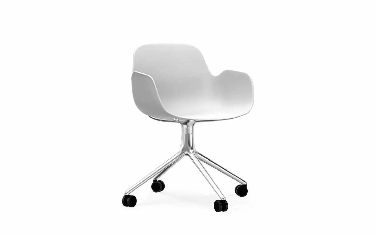 Normann Copenhagen - Form Armchair Swivel 4W Alu