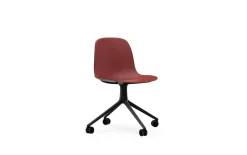 Normann Copenhagen - Form Chair Swivel 4W Black Alu