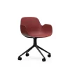 Normann Copenhagen - Form Armchair Swivel 4W Black Alu