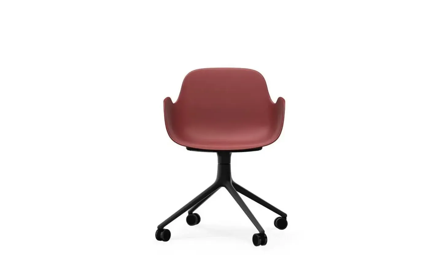 Normann Copenhagen - Form Armchair Swivel 4W Black Alu