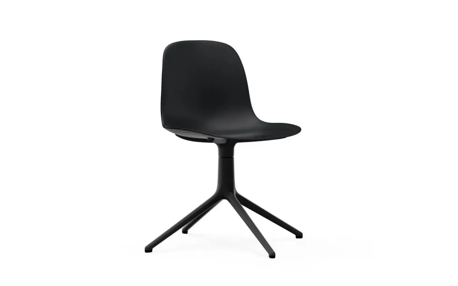 Normann Copenhagen - Form Chair Swivel 4L Black Alu