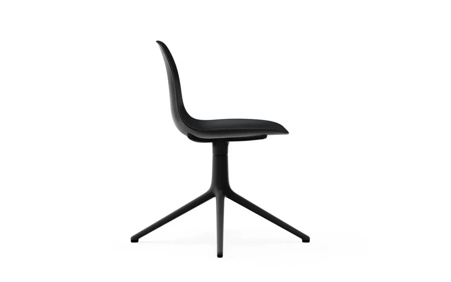 Normann Copenhagen - Form Chair Swivel 4L Black Alu