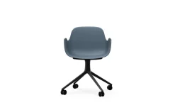 Normann Copenhagen - Form Armchair Swivel 4W Black Alu