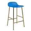 Normann Copenhagen - Form Barstool 65 cm - Blå/Messing