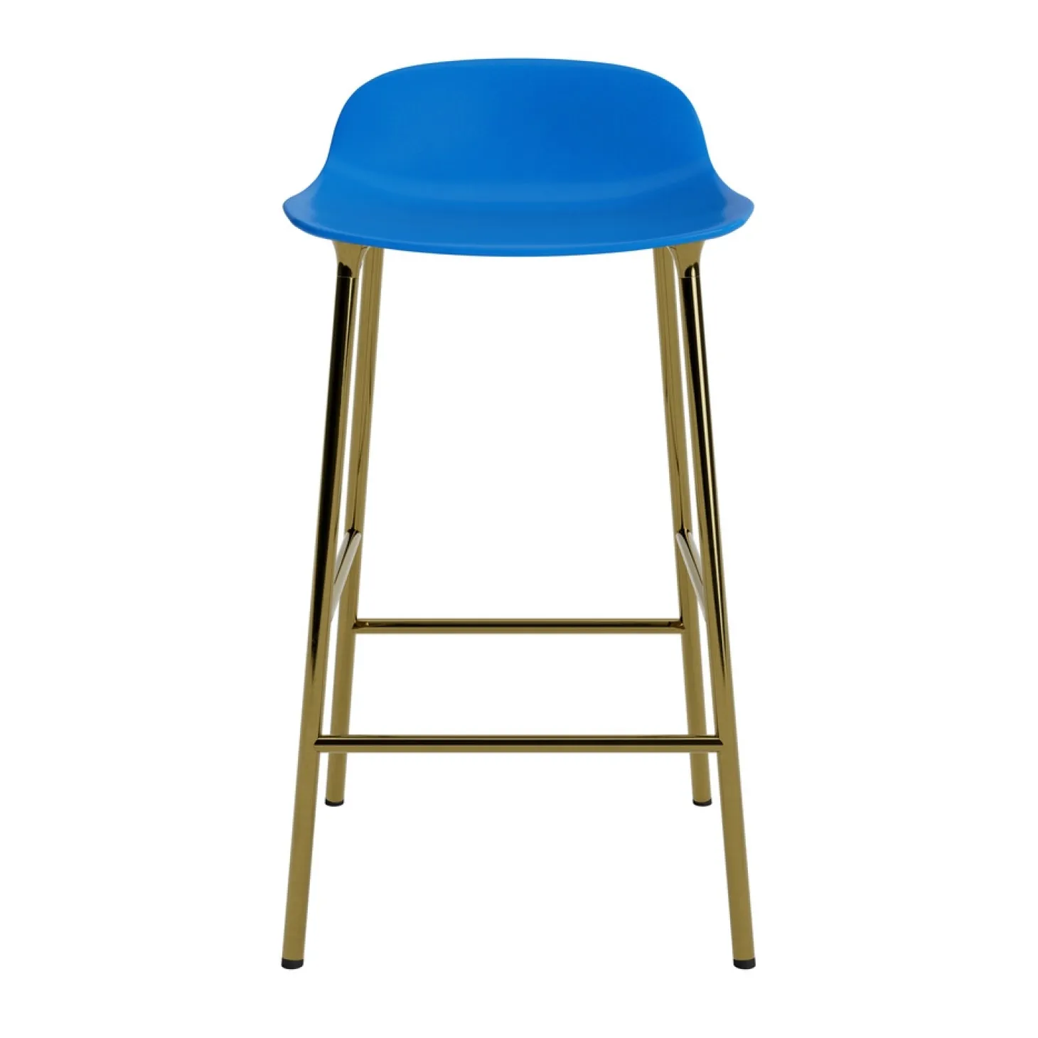Normann Copenhagen - Form Barstool 65 cm - Blå/Messing