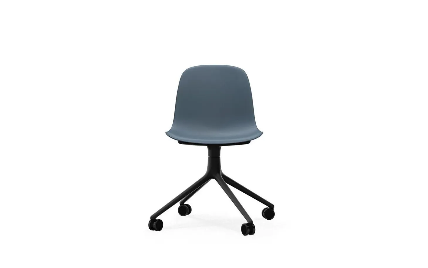 Normann Copenhagen - Form Chair Swivel 4W Black Alu