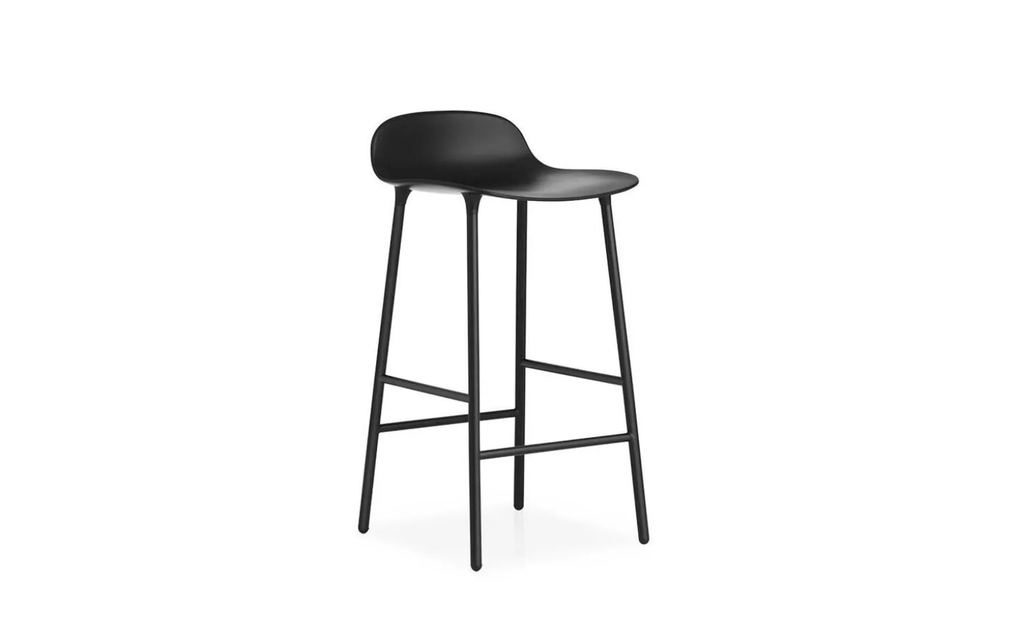 Normann Copenhagen - Form Barstol 65 cm - sort/sort