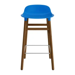 Normann Copenhagen - Form Barstool 65 cm - Blå/Valnød