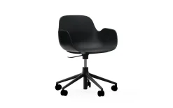 Normann Copenhagen - Form Armchair Swivel 5W Gas Lift Black Alu
