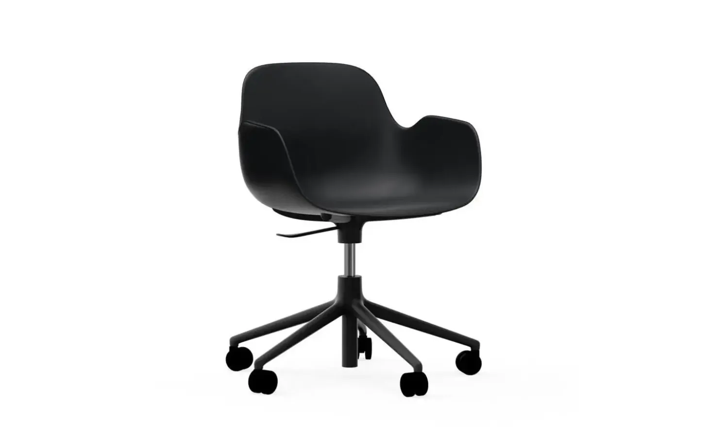 Normann Copenhagen - Form Armchair Swivel 5W Gas Lift Black Alu