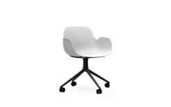 Normann Copenhagen - Form Armchair Swivel 4W Black Alu