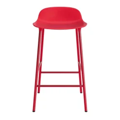 Normann Copenhagen - Form Barstool 65 cm - Rød/Stål