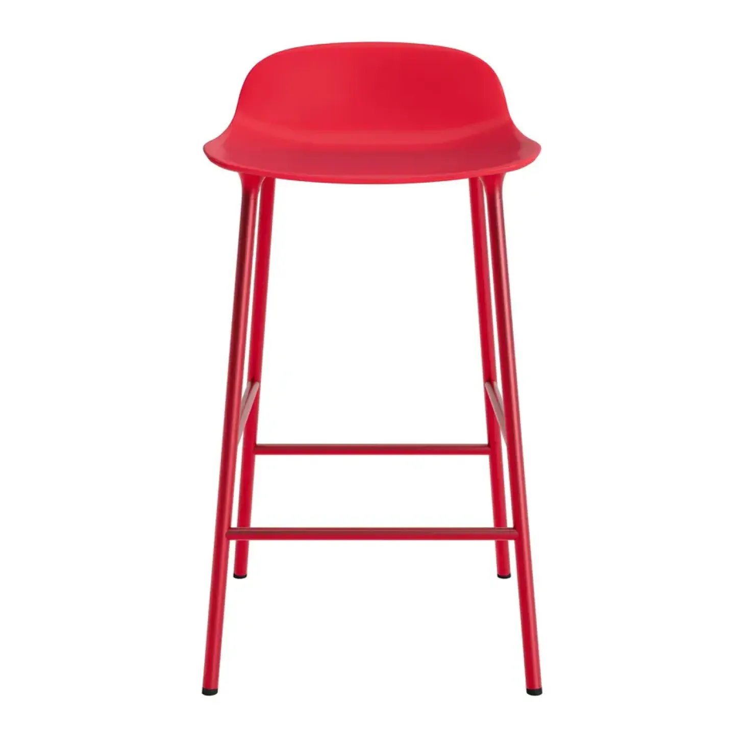 Normann Copenhagen - Form Barstool 65 cm - Rød/Stål