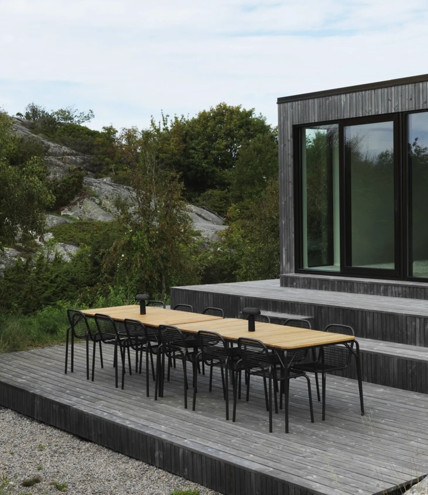 Normann Copenhagen - Havebord - Vig Robinie - 90x200 - Sort
