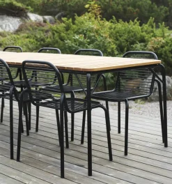 Normann Copenhagen - Havebord - Vig Robinie - 90x200 - Sort