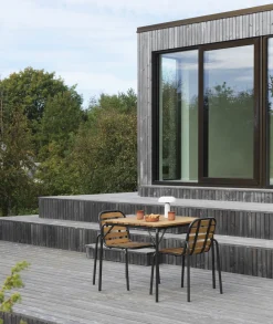 Normann Copenhagen - Havebord - Vig Robinie - 90x80 - Sort