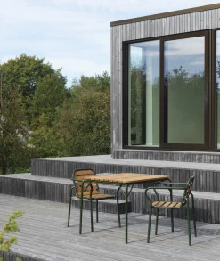Normann Copenhagen - Havebord - Vig Robinie - 90x80 - Mørke grøn