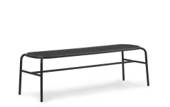 Normann Copenhagen - Havebænk - Vig - Sort - 150 x 50 x 46 cm