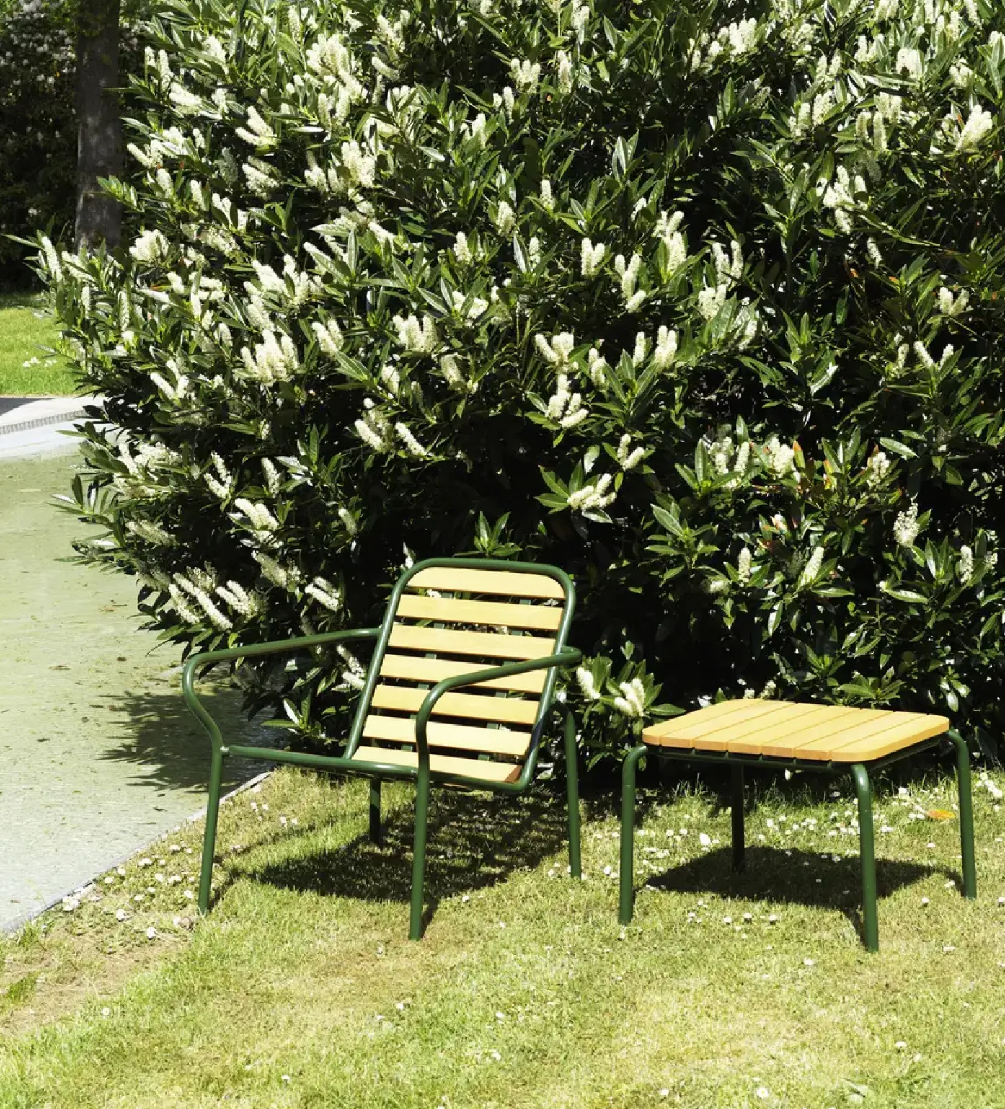 Normann Copenhagen - Havestol- Lounge stol - Vig Robinie - Mørke grøn