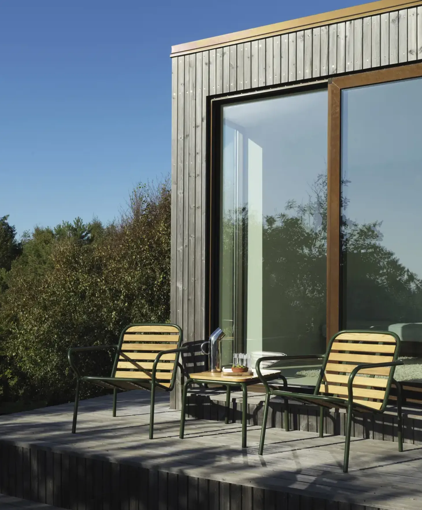 Normann Copenhagen - Havestol- Lounge stol - Vig Robinie - Mørke grøn