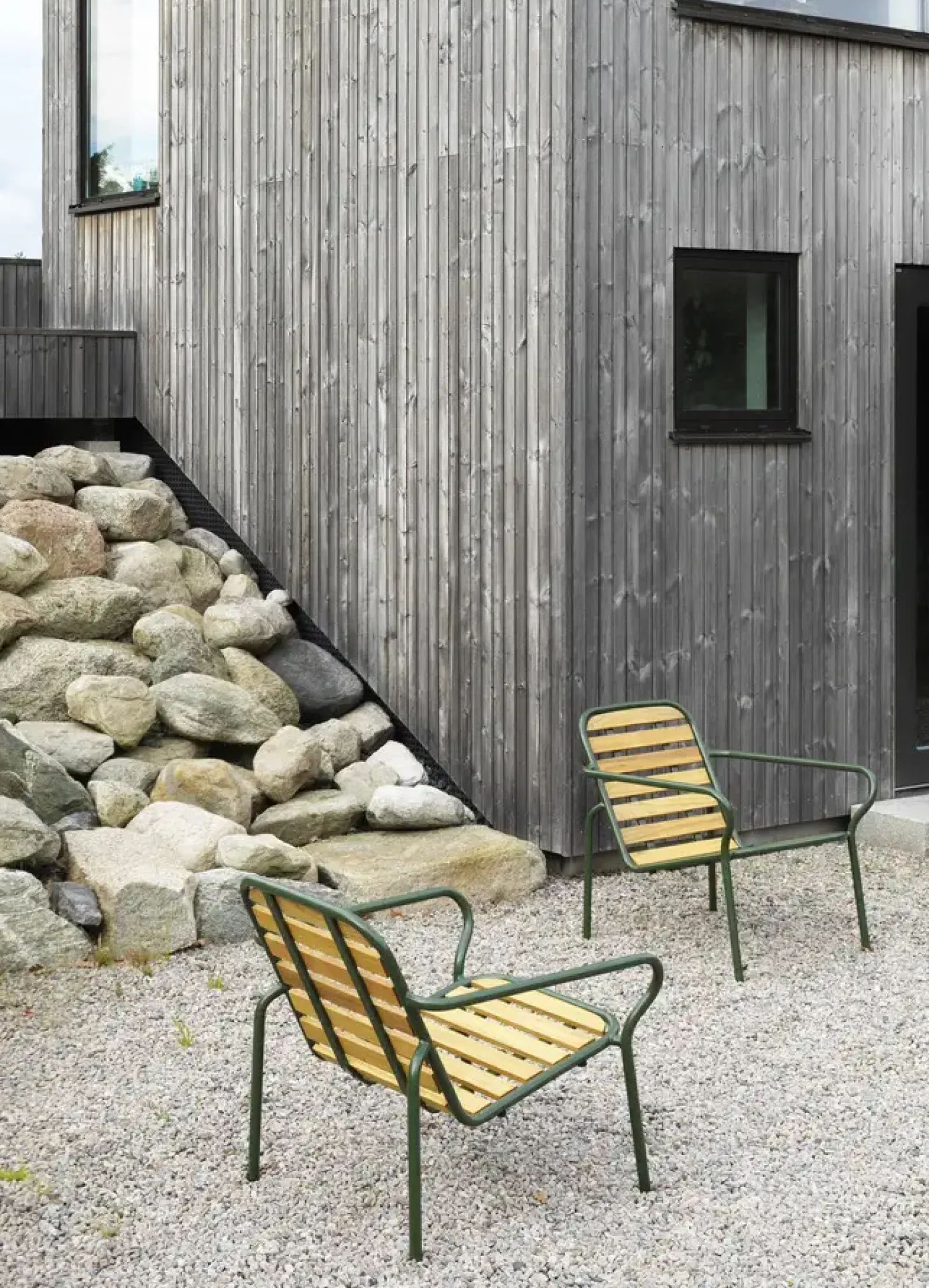 Normann Copenhagen - Havestol- Lounge stol - Vig Robinie - Mørke grøn