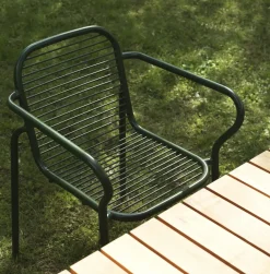 Normann Copenhagen - Havestol - armstol - Vig - Mørke grøn