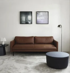 Normann Copenhagen - Hide Opbevarings Puf - Grå - Small