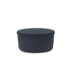 Normann Copenhagen - Hide Opbevarings Puf - Blå - Large
