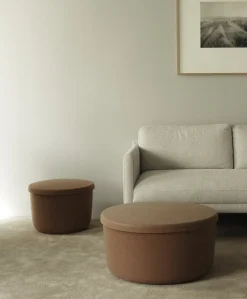 Normann Copenhagen - Hide Opbevarings Puf - Sand - Large