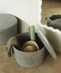 Normann Copenhagen - Hide Opbevarings Puf - Sand - Large