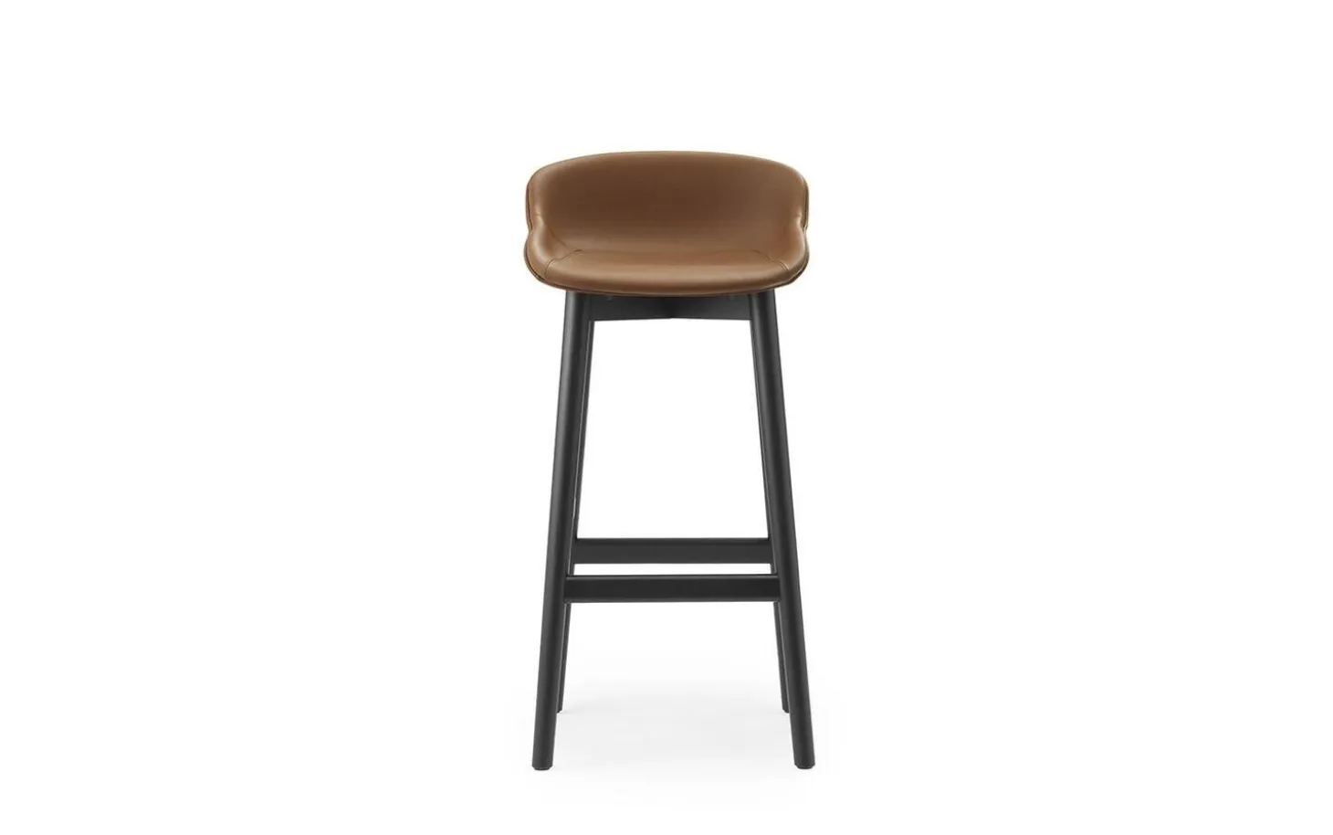 Normann Copenhagen - Hyg Barstool 75 cm Full Upholstery Black Oak