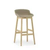 Normann Copenhagen - Hyg Barstool 75 cm Front Upholstery Sand & Oak