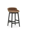 Normann Copenhagen - Hyg Barstool 65 cm Full Upholstery Black Oak