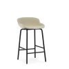 Normann Copenhagen - Hyg Barstool 65 cm Full Upholstery Black Steel