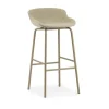 Normann Copenhagen - Hyg Barstool 75 cm Full Upholstery Sand Steel