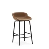 Normann Copenhagen - Hyg Barstool 65 cm Full Upholstery Black Steel