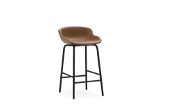 Normann Copenhagen - Hyg Barstool 65 cm Full Upholstery Black Steel