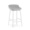 Normann Copenhagen - Hyg Barstool 65 cm Full Upholstery White Steel