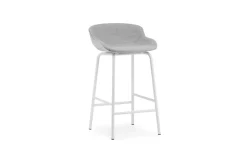 Normann Copenhagen - Hyg Barstool 65 cm Full Upholstery White Steel