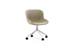 Normann Copenhagen - Hyg Chair Swivel 4W Full Upholstery Alu