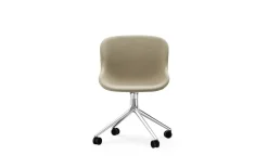 Normann Copenhagen - Hyg Chair Swivel 4W Full Upholstery Alu