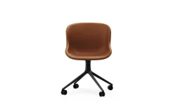 Normann Copenhagen - Hyg Chair Swivel 4W Full Upholstery Black Alu