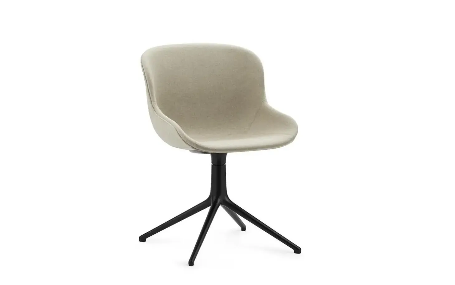 Normann Copenhagen - Hyg Chair Swivel 4L Full Upholstery Black Alu